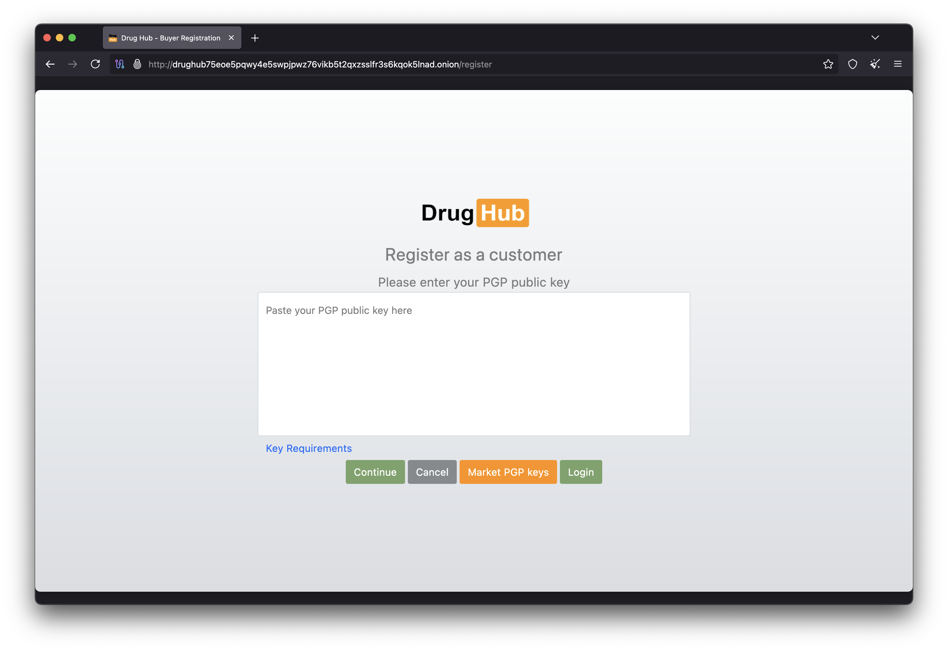 DrugHub Registration - Create Account